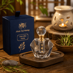 Tinh Dầu Tràm Minh Tuệ Hương – Chai Pha Lê Sang Trọng, Hương Thơm Dịu Nhẹ